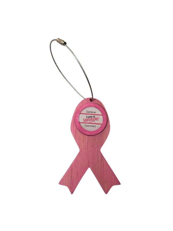 Personalized Breast Cancer Survivor Bag Tag and Ball Marker